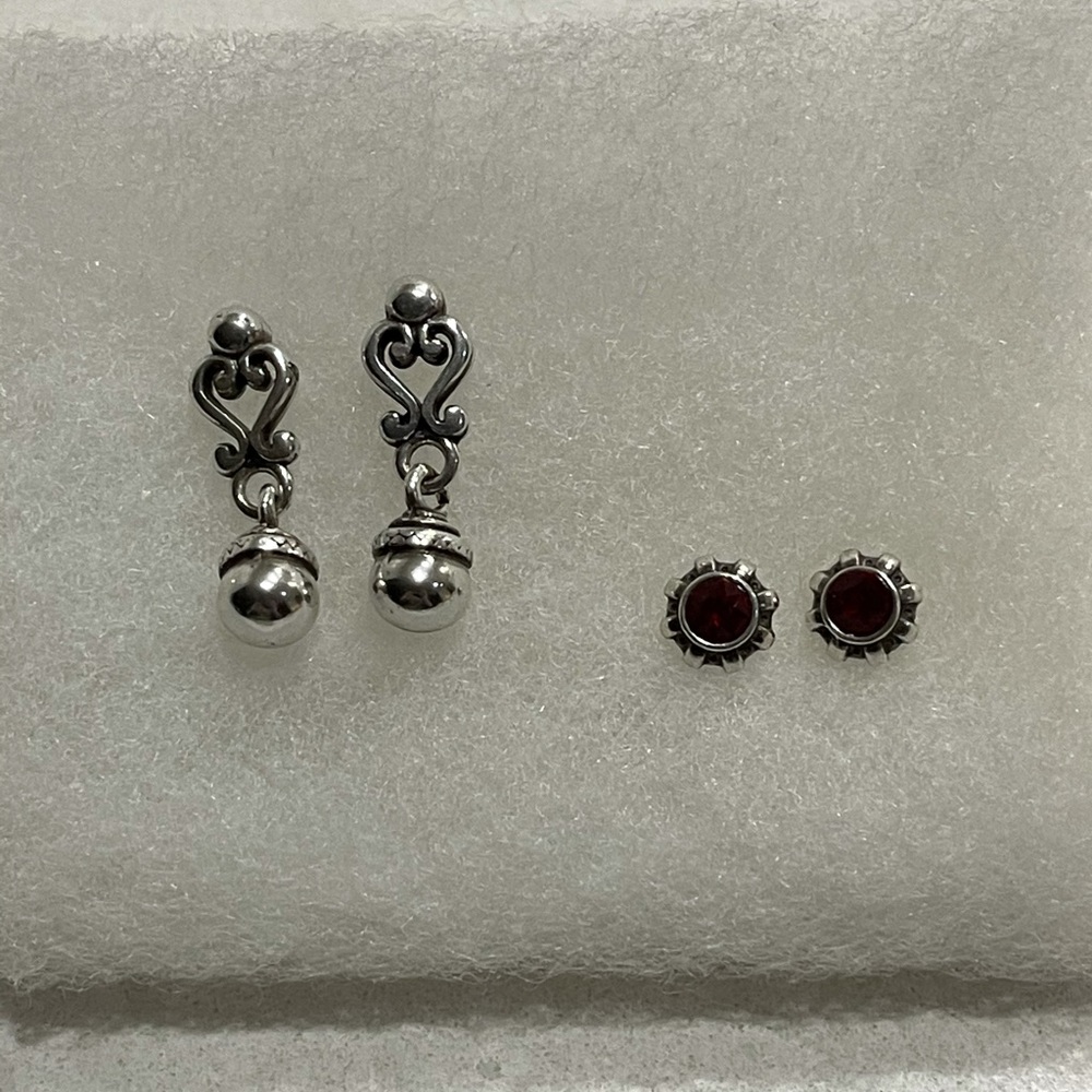 Brighton Earrings with bag EUC
